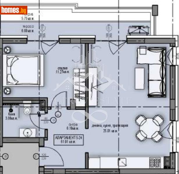 Двустаен, 73m² - Гр.Велинград, Пазарджик - Апартамент за продажба - Petrov Estate - 120093884