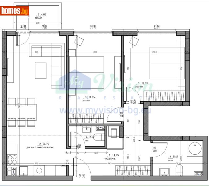 Тристаен, 107m² - Кв. Малинова Долина, София - Апартамент за продажба - Myvision Real Estate - 120115482