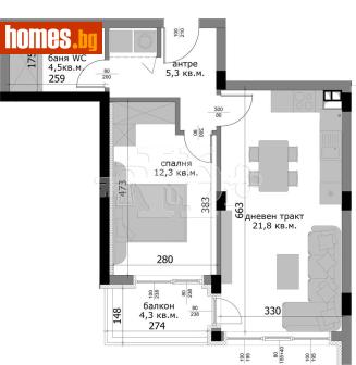 Двустаен, 66m² - Апартамент за продажба - 120140849