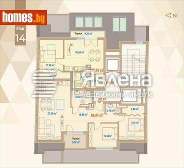Двустаен, 104m² - Апартамент за продажба - 120153780
