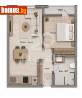 Едностаен, 41m² - Апартамент за продажба - 120156148