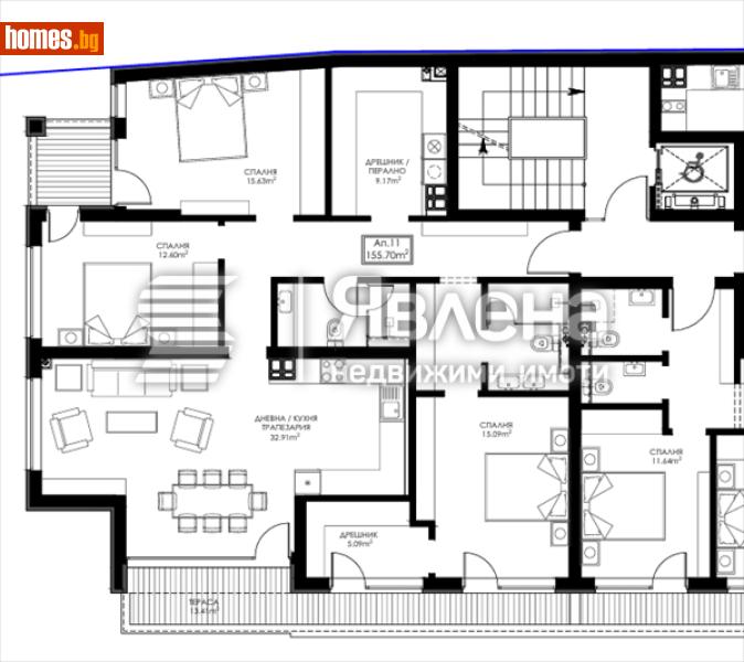 Четиристаен, 189m² - снимка 1