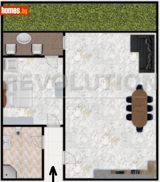 Двустаен, 66m² - снимка 8