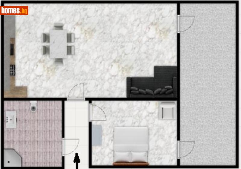 Двустаен, 70m² - снимка 8