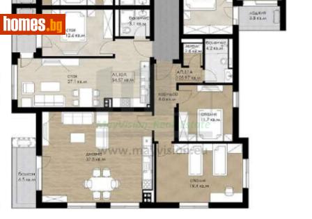 Тристаен, 125m² - Апартамент за продажба - 120185255