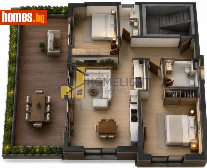 Тристаен, 208m² - Апартамент за продажба - 120191643
