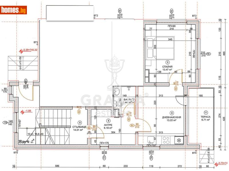 Двустаен, 67m² - снимка 7