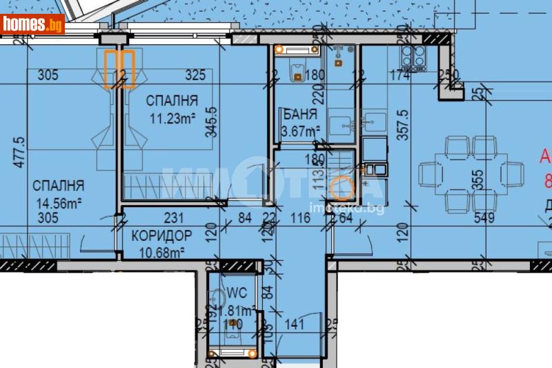 Тристаен, 98m² - снимка 3