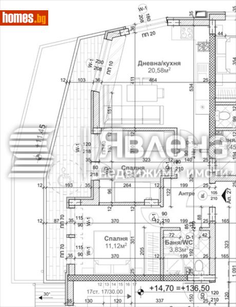 Тристаен, 90m² - Жк. Левски, Варна - Апартамент за продажба - ЯВЛЕНА - 120193516