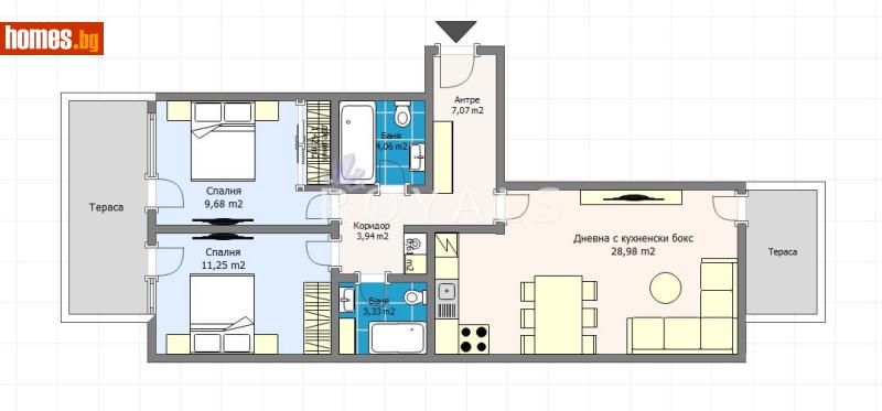 Тристаен, 122m² - снимка 3