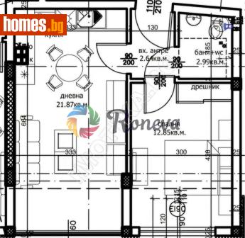 Двустаен, 58m² - Апартамент за продажба - 120204688