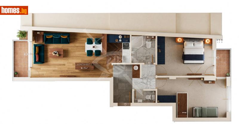 Тристаен, 102m² - снимка 2