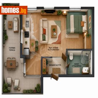 Едностаен, 33m² - Апартамент за продажба - 120220139