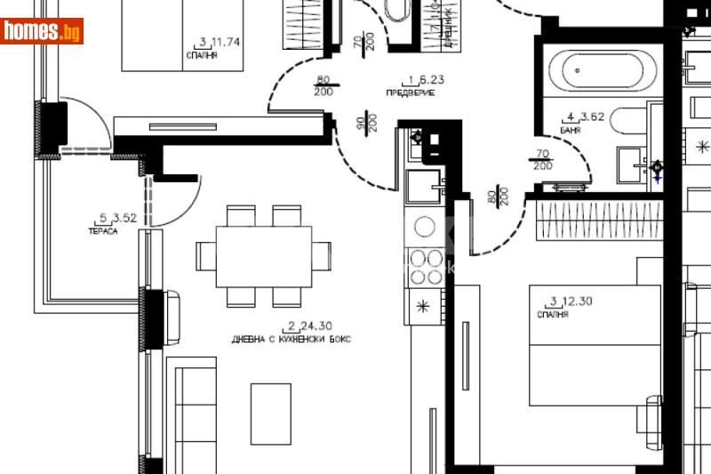 Тристаен, 94m² - Кв. Малинова Долина, София - Апартамент за продажба - ИМОТЕКА АД - 120228402