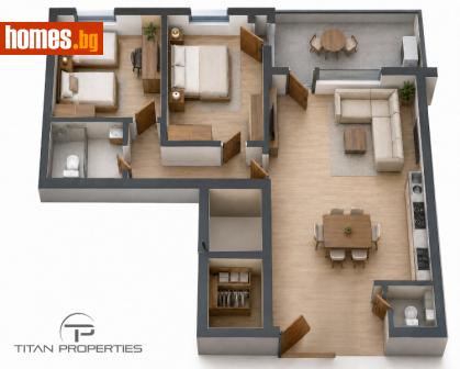 Тристаен, 113m² - Апартамент за продажба - 120243239