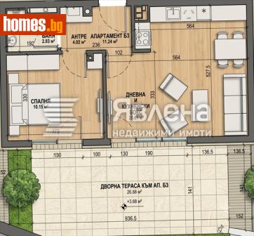 Двустаен, 60m² - Апартамент за продажба - 120255960