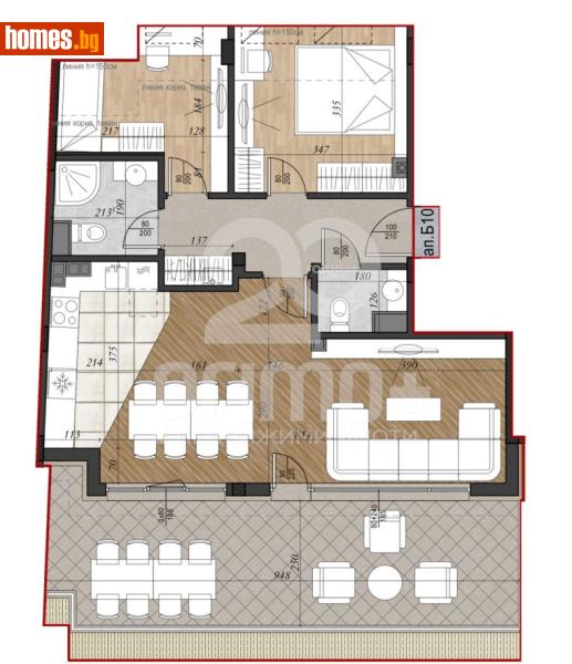 Тристаен, 122m² - Кв. Кръстова Вада, София - Апартамент за продажба - Примо Плюс - 120258438