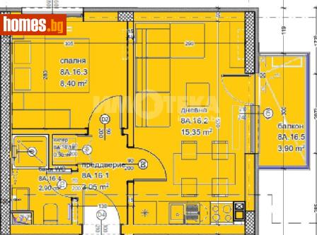 Двустаен, 48m² - Апартамент за продажба - 120269843