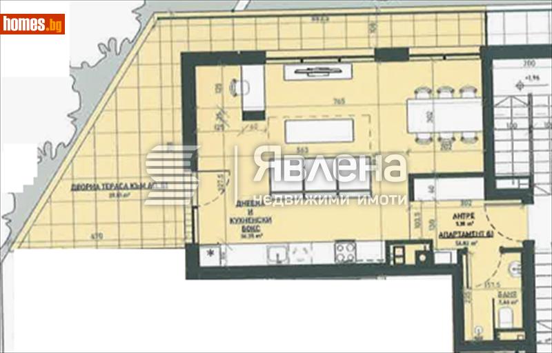 Едностаен, 61m² - Кв. Княжево, София - Апартамент за продажба - ЯВЛЕНА - 120270689
