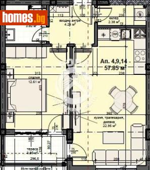 Двустаен, 68m² - Апартамент за продажба - 120277295