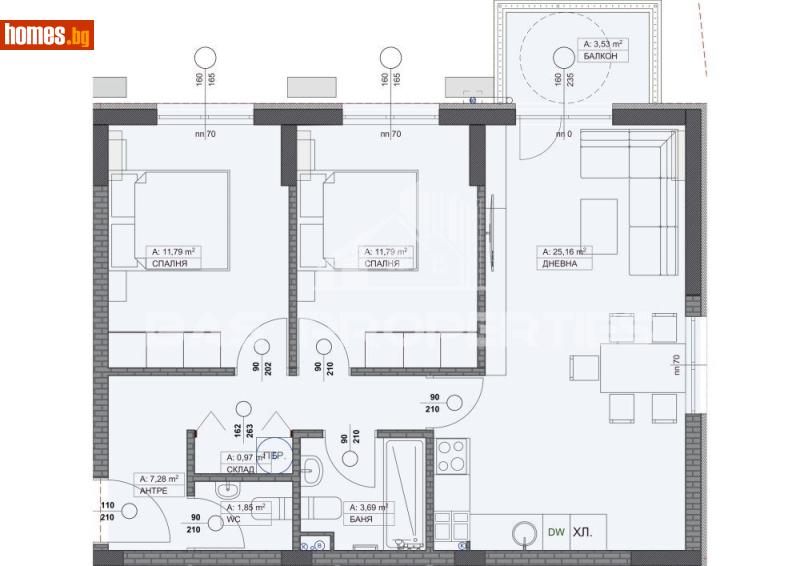 Тристаен, 99m² - Жк. Надежда 3, София - Апартамент за продажба - BasProperties - 120282830