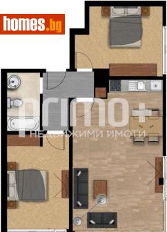 Тристаен, 92m² - Апартамент за продажба - 120285601