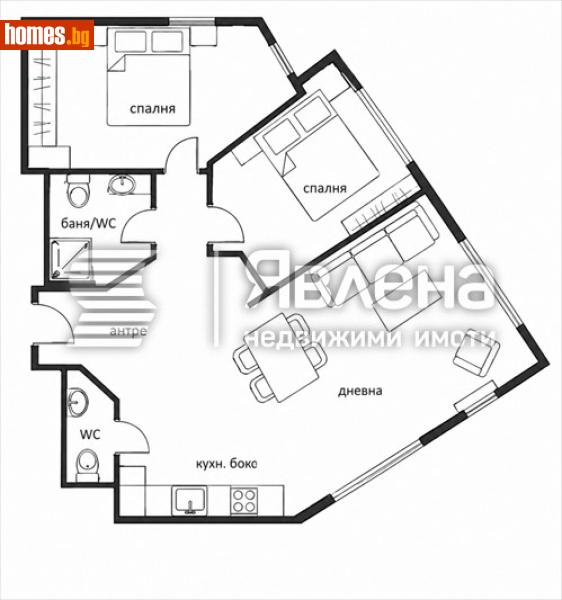 Тристаен, 96m² - Жк. Славейков, Бургас - Апартамент за продажба - ЯВЛЕНА - 120308869