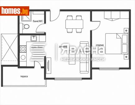 Двустаен, 61m² - Апартамент за продажба - 120308874