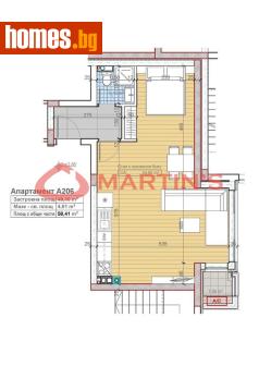 Едностаен, 58m² - Апартамент за продажба - 120312360