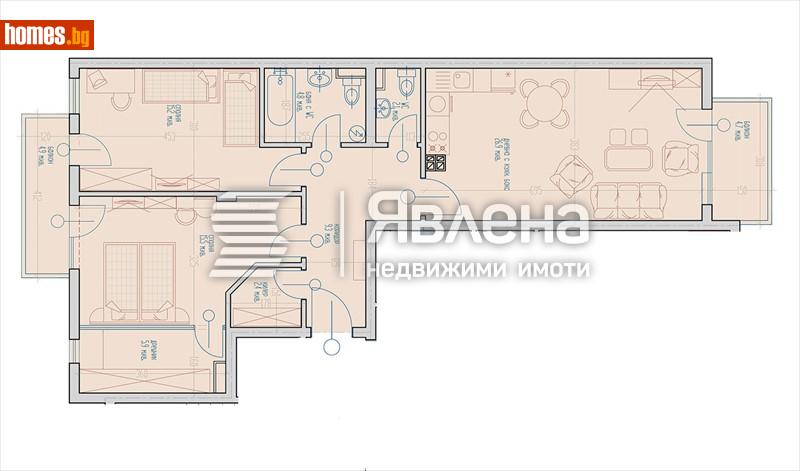 Тристаен, 127m² - Кв. Виница, Варна - Апартамент за продажба - ЯВЛЕНА - 120325154