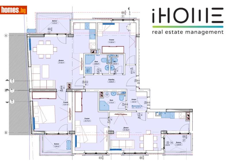 Многостаен, 176m² - Жк. Слатина, София - Апартамент за продажба - IHOME Real Estate - 120331172