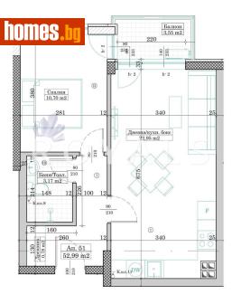 Двустаен, 62m² - Апартамент за продажба - 120332591