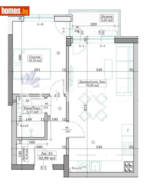 Двустаен, 62m² - Жк. Левски, Варна - Апартамент за продажба - РОЯЛС - 120332591