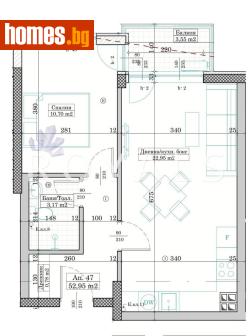 Двустаен, 61m² - Апартамент за продажба - 120332610