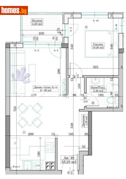 Двустаен, 64m² - Жк. Левски, Варна - Апартамент за продажба - РОЯЛС - 120332641