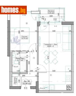 Двустаен, 62m² - Апартамент за продажба - 120332680