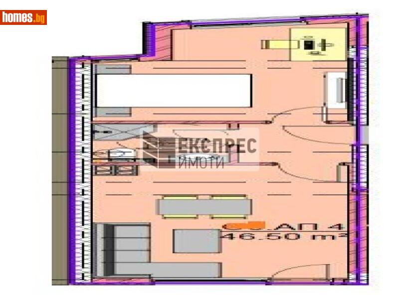 Двустаен, 54m² -  Чаталджа, Варна - Апартамент за продажба - Експрес Имоти - 120342261