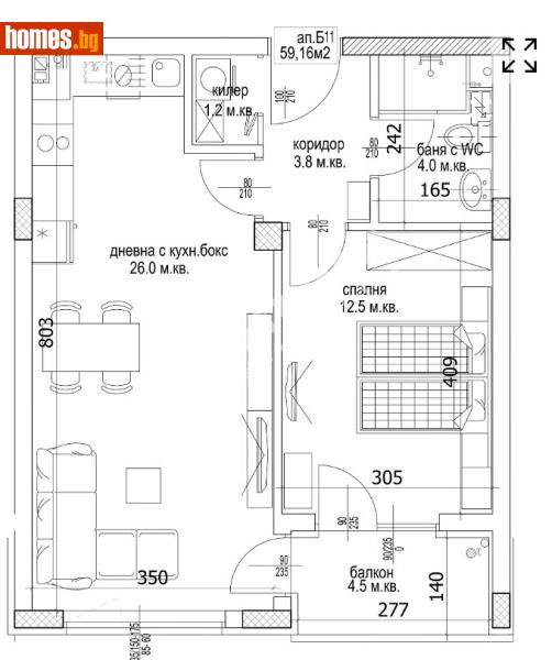 Двустаен, 70m² -  Кайсиева Градина, Варна - Апартамент за продажба - МИРЕЛА - 120355921