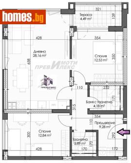 Тристаен, 102m² - Апартамент за продажба - 120357177