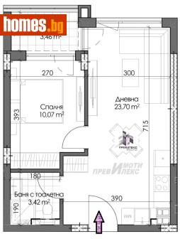Двустаен, 57m² - Апартамент за продажба - 120357178