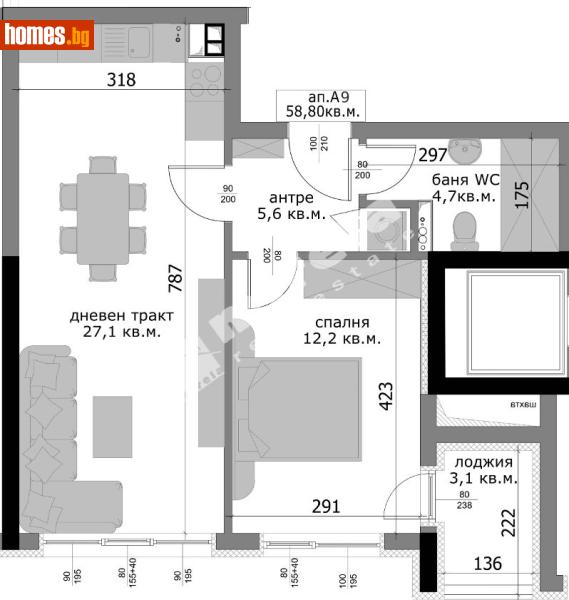 Двустаен, 67m² - Кв. Владиславово, Варна - Апартамент за продажба - МИРЕЛА - 120375233