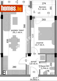 Двустаен, 68m² - Апартамент за продажба - 120375235