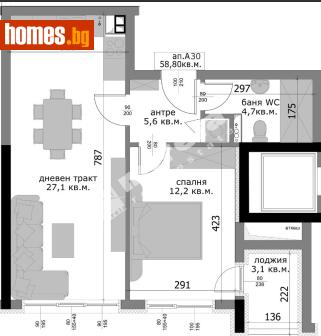 Двустаен, 67m² - Апартамент за продажба - 120375247