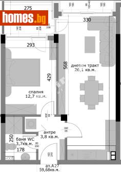 Двустаен, 68m² - Апартамент за продажба - 120375250