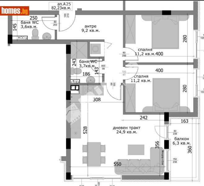 Тристаен, 94m² - Кв. Владиславово, Варна - Апартамент за продажба - МИРЕЛА - 120375252