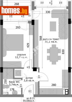 Двустаен, 68m² - Апартамент за продажба - 120375277