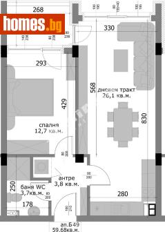 Двустаен, 68m² - Апартамент за продажба - 120375316