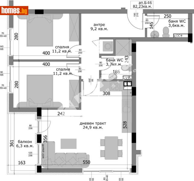 Тристаен, 94m² - Кв. Владиславово, Варна - Апартамент за продажба - МИРЕЛА - 120375319