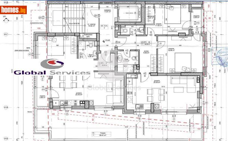 Двустаен, 107m² - Кв. Кръстова Вада, София - Апартамент за продажба - Глобъл Сървисиз ООД - 120384498