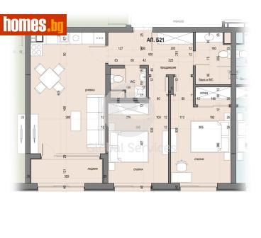 Тристаен, 102m² - Апартамент за продажба - 120384525
